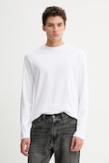 Calvin Klein longsleeve bawełniany kolor biały gładki LV04LD227G