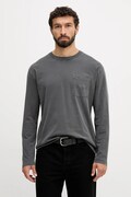 Bombažna majica z dolgimi rokavi Pepe Jeans siva barva, PM5010100