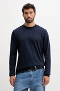 Calvin Klein Jeans longsleeve din bumbac culoarea bleumarin, uni, LV04RD247G