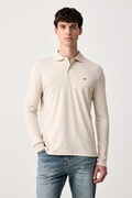 Tommy Hilfiger majica dugih rukava za muškarce od pamuka bež MW0MW37317