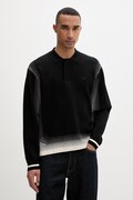 Sveter Filling Pieces Knit Shirt Rugby čierna farba, 422571500243