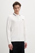 Fred Perry longsleeve bawełniany kolor biały gładki M3636