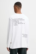 G-Star longsleeve bawełniany kolor biały z nadrukiem D26835.D976