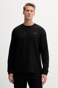 HUGO longsleeve lounge pentru bărbați cu bumbac Austin LS Shirt negru 50532022