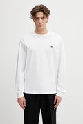 Lacoste longsleeve bawełniany kolor biały gładki TH7307