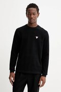 Βαμβακερή μπλούζα με μακριά μανίκια Guess Jeans χρώμα: μαύρο, M4BI77 KCII1