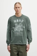 NEIGHBORHOOD longsleeve bawełniany NH . TEE LS-14 kolor zielony wzorzysty 252PCNH.LT14