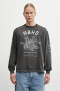 NEIGHBORHOOD longsleeve bawełniany NH . TEE LS-14 kolor szary wzorzysty 252PCNH.LT14