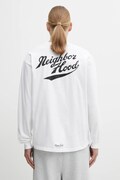 NEIGHBORHOOD longsleeve bawełniany NH . TEE LS-2 kolor biały z nadrukiem 252PCNH.LT02