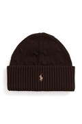 Otroška kapa Polo Ralph Lauren rjava barva, 323980663007