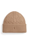 Polo Ralph Lauren căciulă de bumbac pentru copii culoarea maro, 323980663008