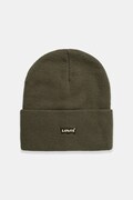 Дитяча шапка Levi's LAN TONAL EMBROIDERED BEANIE колір зелений 9A8707