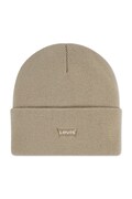 Levi's czapka beanie dziecięca LAN TONAL EMBROIDERED BEANIE beżowa 9A8707