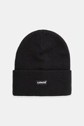 Dětská čepice Levi's LAN TONAL EMBROIDERED BEANIE černá barva, 9A8707