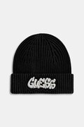 Guess czapka bawełniana kolor czarny L5BZ01 Z4130
