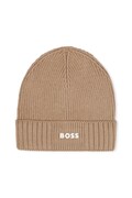 BOSS czapka dziecięca kolor brązowy J52616