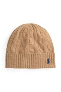 Volnena kapa Polo Ralph Lauren bež barva, 455981442