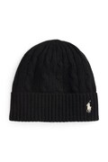 Volnena kapa Polo Ralph Lauren črna barva, 455981442