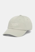 Tommy Jeans șapcă de baseball din bumbac culoarea verde, AW0AW17815