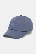 Tommy Jeans czapka z daszkiem bawełniana kolor niebieski AW0AW17815