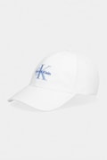 Calvin Klein czapka z daszkiem damska bawełniana beżowa LV04K5026G