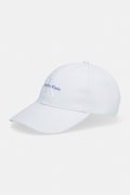 Calvin Klein czapka z daszkiem damska bawełniana biała LV04K5026G