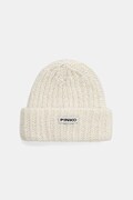 Čepice s vlnou Pinko bílá barva, 105989 A2Z2