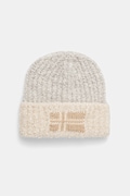 Шапка з домішкою вовни Napapijri F-Baita колір бежевий  NP0A88Y3N1J1