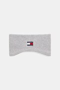 Tommy Jeans opaska na głowę bawełniana kolor szary AW0AW17898