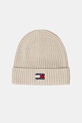 Bavlněná čepice Tommy Jeans béžová barva, AW0AW17899