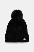 Liu Jo căciulă din amestec de lână culoarea negru, 2F5009.M0300