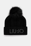 Liu Jo căciulă de lână culoarea negru, 2F5058.M0300