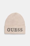 Guess căciulă culoarea bej, AW5398 POL01