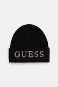 Guess căciulă culoarea negru, AW5398 POL01