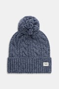 Pepe Jeans czapka z domieszką wełny kolor niebieski PL0400004