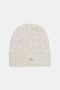 Шапка Tommy Hilfiger колір бежевий  AW0AW17776