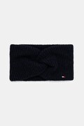 Tommy Hilfiger opaska na głowę z dodatkiem wełny kolor granatowy AW0AW17778