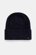 Шапка з додаванням вовни Tommy Hilfiger колір синій  AW0AW17779