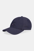 Tommy Hilfiger czapka z daszkiem bawełniana kolor granatowy AW0AW17781