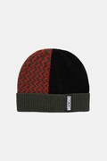 Čepice s vlnou Moschino zelená barva, M3338 65448