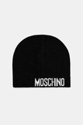 Moschino czapka z wełną kolor czarny M3344 65463