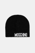 Moschino czapka z wełną kolor czarny M3344 65463