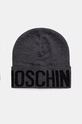 Vlnená čiapka Moschino šedá farba, M3349 65457