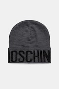 Moschino căciulă de lână culoarea gri, M3349 65457
