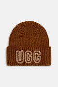 UGG sapka gyapjú keverékből CHUNKY barna, 102345