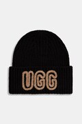 UGG sapka gyapjú keverékből CHUNKY fekete, 102345