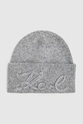 Karl Lagerfeld căciulă din amestec de lână culoarea gri, A4W33009