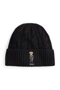 Kapa z dodatkom volne Polo Ralph Lauren črna barva, 455P04647