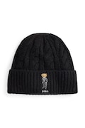 Polo Ralph Lauren czapka z dodatkiem wełny kolor czarny 455P04647