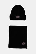 Шапка і шарф з додаванням вовни Juicy Couture колір чорний JCAWH225715